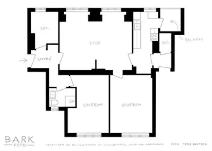 Moderne Med Sjoglott Og Balkong